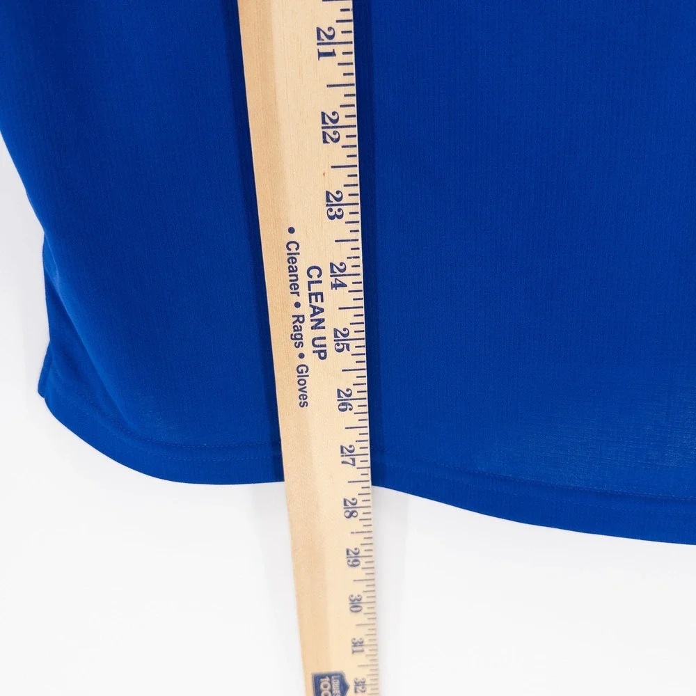 NWT Adidas University of Tulsa Mens Small Polo Shirt Blue‎ Climachill Athletic